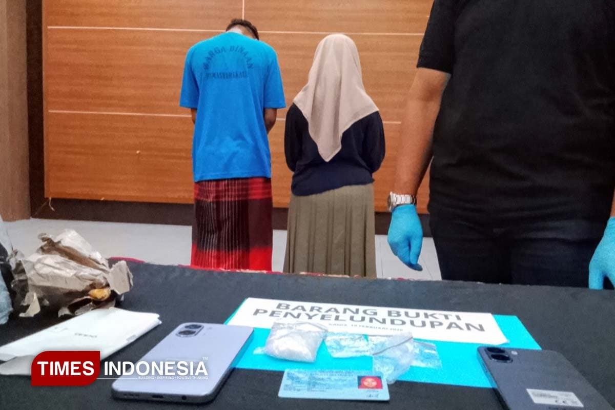Wanita di Kediri Selundupkan Sabu dan Ponsel untuk Suami di Lapas