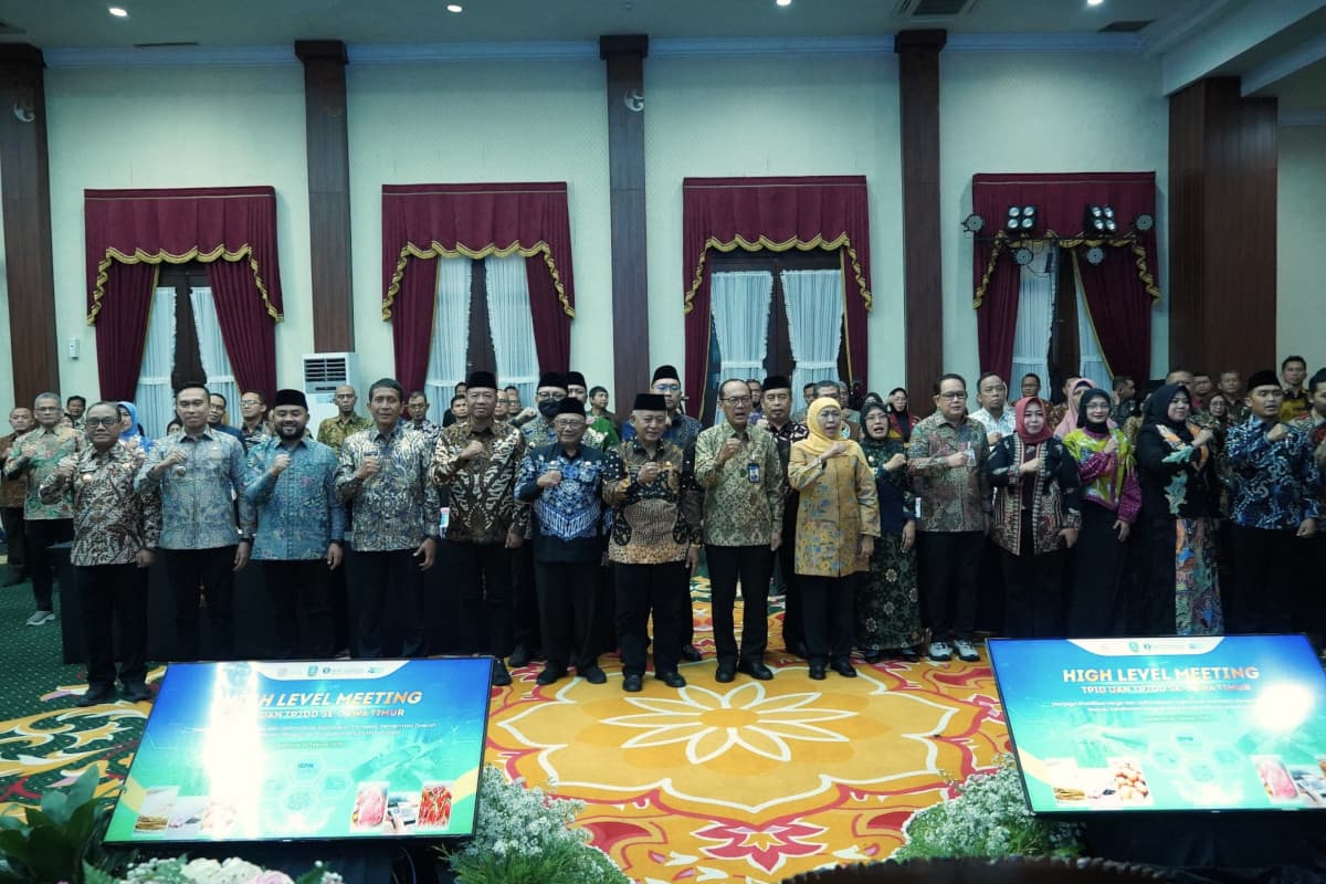 Mbak Dewi Hadiri High Level Meeting TPID dan TP2DD se-Jatim, Ini Langkah Pemkab Kediri Cegah Inflasi
