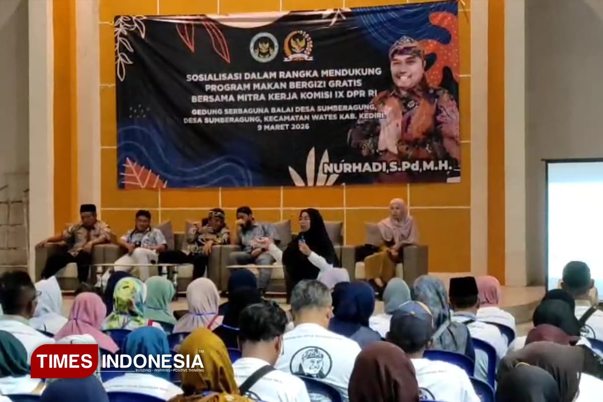 Anggota DPR RI Nurhadi Sosialisasikan Program Makan Bergizi Gratis di Kediri